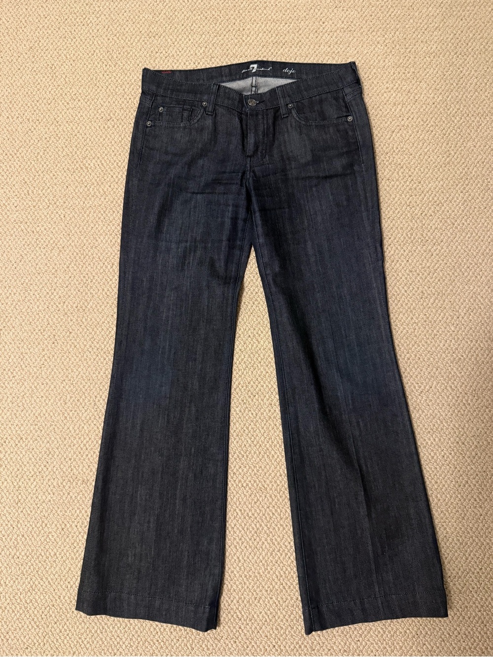 7 For All Mankind Dojo Dark Wash Wide Leg Women’s Jeans